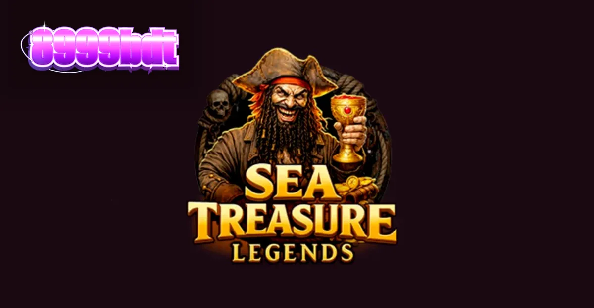 Sea Treasures Legend স্লট গেমের একটি দৃশ্য যেখানে জলদস্যু থিম এবং সমুদ্রের পরিবেশ ফুটে উঠেছে।